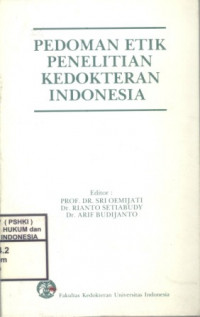Pedoman Etik Penelitian Kedokteran Indonesia