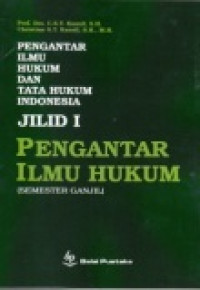 Pengantar Ilmu Hukum dan Tata Hukum Indonesia Jilid 1