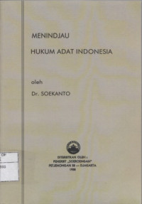 Menindjau Hukum Adat Indonesia