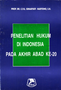 Penelitian Hukum di Indonesia Pada Akhir Abad Ke-20