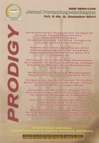 Prodigy : Jurnal Perundang-undangan Vol. 2 No. 2, Desember 2014
