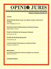 Opinio Juris : Vol. 03, September-Desember 2011