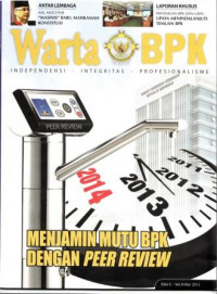 Warta BPK: Menjamin Mutu BPK dengan Peer Review Edisi 5 - Vol. III Mei 2013
