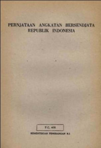 Pernjataan Angkatan Bersendjata Republik Indonesia