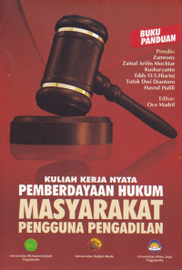 Buku Panduan Kuliah Kerja Nyata Pemberdayaan Hukum Masyarakat Pengguna Pengadilan