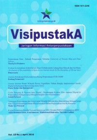 Visipustaka Vol. 18 No. 1 April 2016