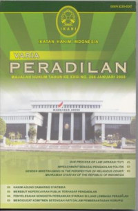 Varia Peradilan: Majalah Hukum Tahun XXIII No. 266 Januari 2008