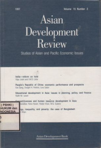Asian Development Review Vol. 15 1997 Number 2