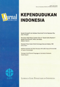Jurnal Kependudukan Indonesia Vol.8 No. 2, 2013