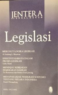 Jentera Jurnal Hukum: Legislasi Edisi 10 Tahun III Oktober 2005
