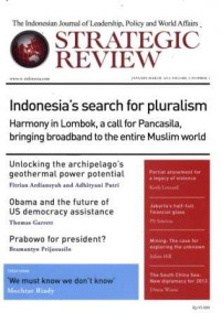 Strategic Review: Indonesia's search for pluralism January-March 2013/Vol. 3/Number 1