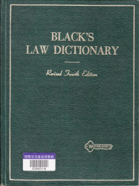 Black's Law Dictionary Revised Fourth Edition
