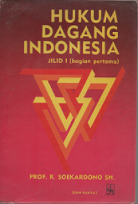 Image of Hukum Dagang Indonesia Jilid I (bagian pertama)