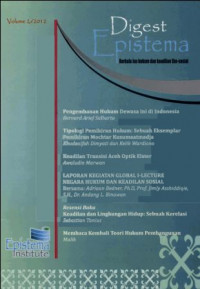 Digest Epistema  : Pengembangan Hukum Dewasa ini di Indonesia Volume 2/2012