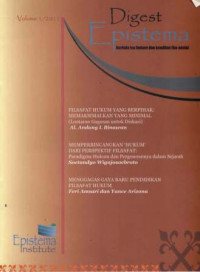 Digest Epistema : Filsafat Hukum Yang Berpihak:Memaksimalkan yang Minimal Volume I/2011